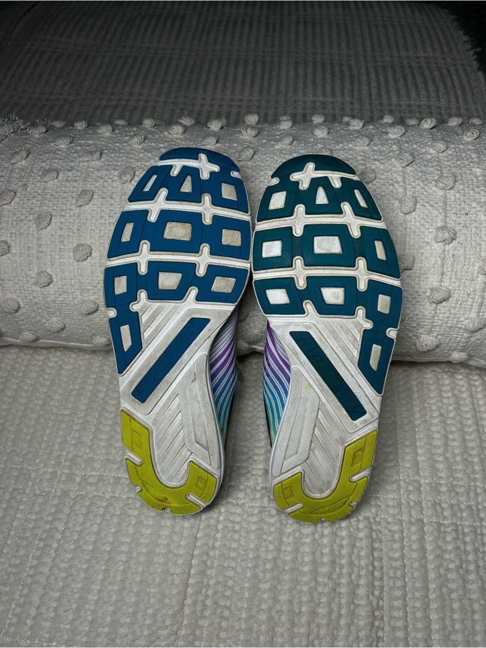 Brooks Women’s Hyperion Purple Running Shoes with Neon Yellow Laces - Picture 6 of 9